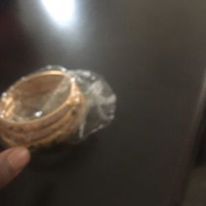Pack of  plated gold bracelets